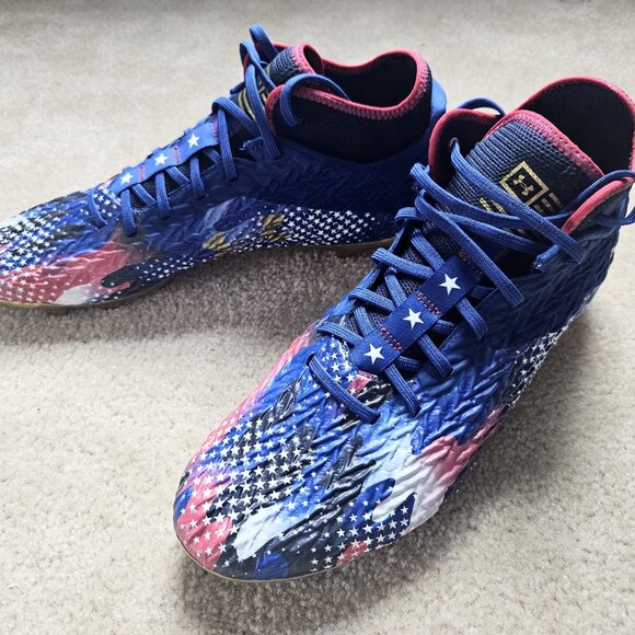 Under Armour Spotlight Clone 4 MC USA Blue Football/Lacrosse Cleats Men\'s 14 New main image 7